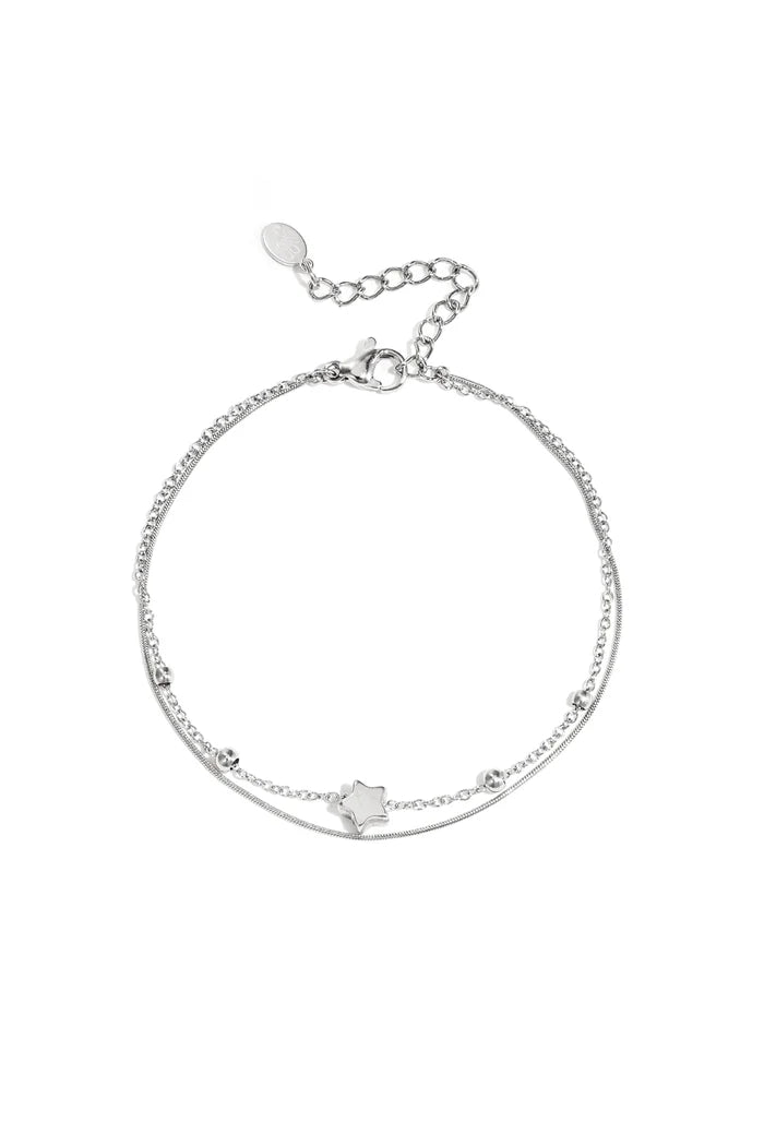 Sterrennacht armband zilver
