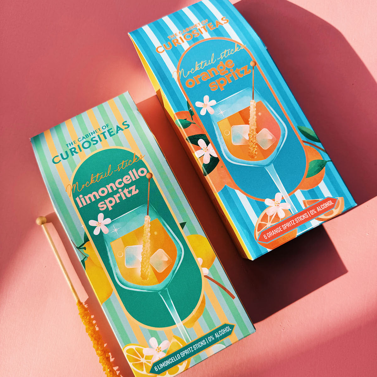 Mocktail thee met frisse limoncello spritz smaak