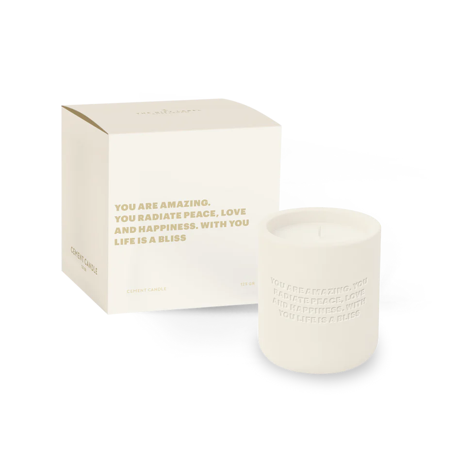 The Gift Label Luxe Cemented Candle