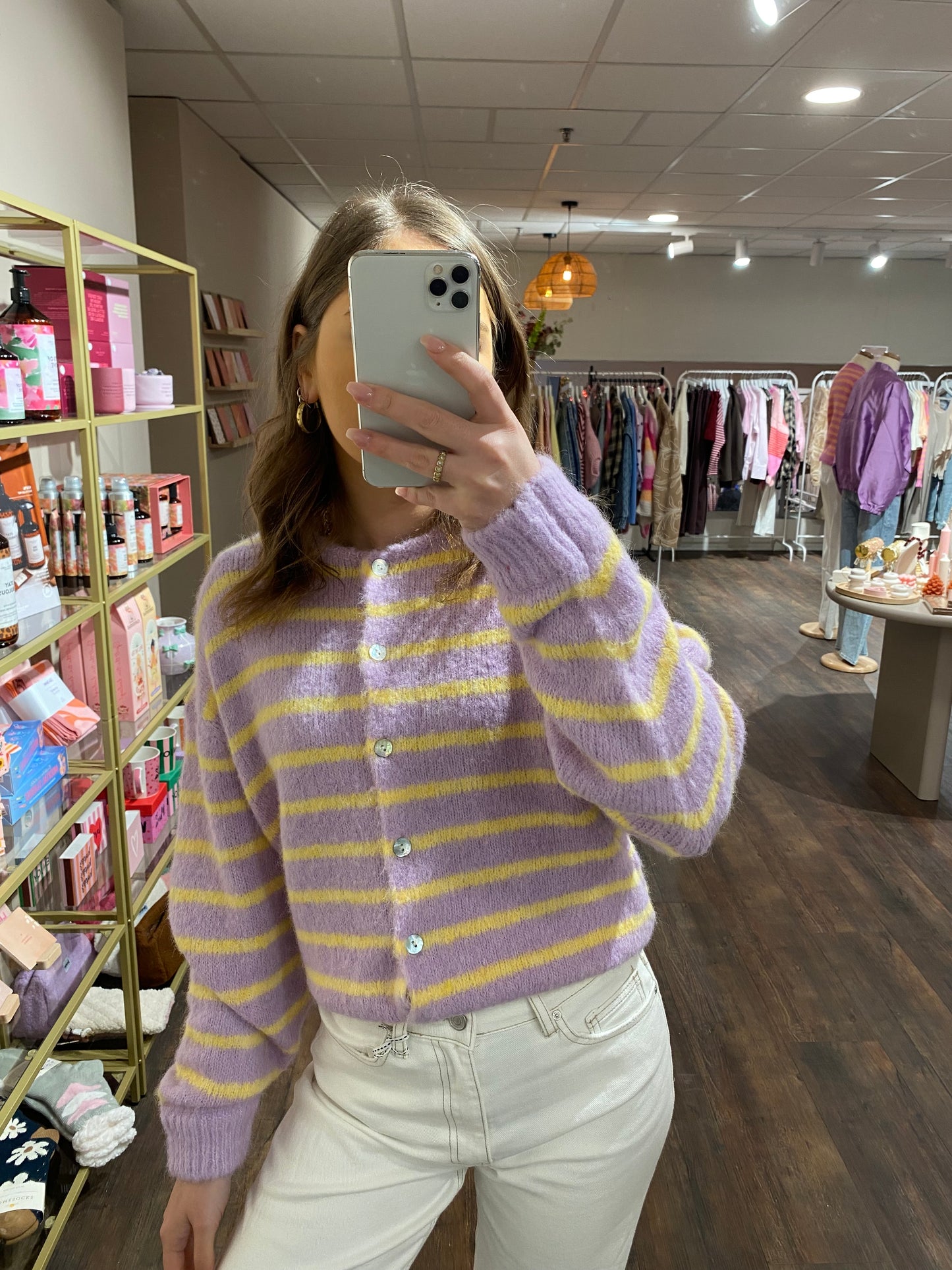 Comfortabele cardigan met frisse look.
