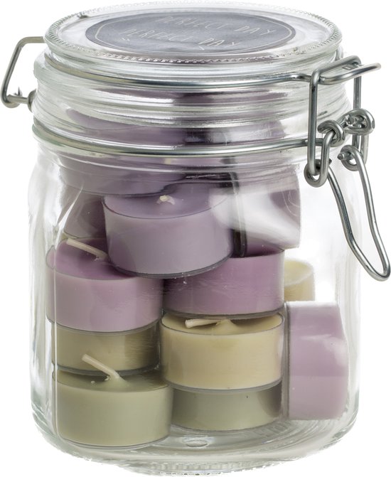 Rustik Lys Weckpot met Waxinelichtjes Sunrise