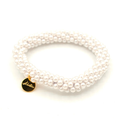 Elegante Stiekie White Pearl met parels 