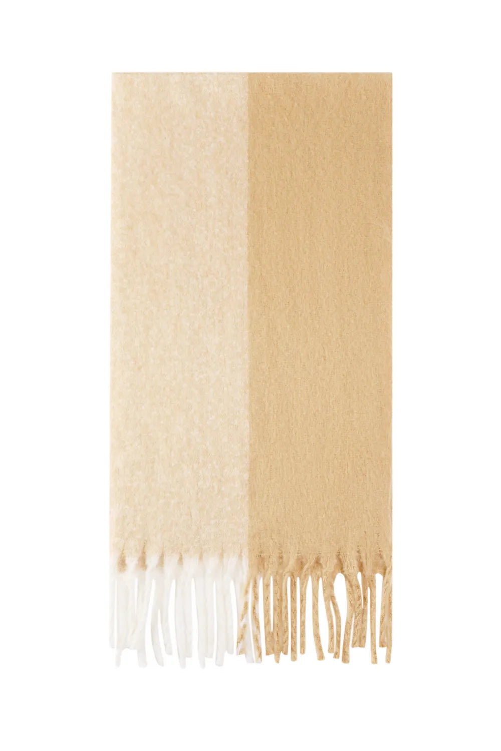 Wintersjaal Gemengde Kleuren Khaki