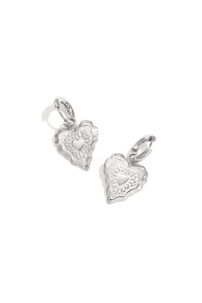 With love oorbellen zilver