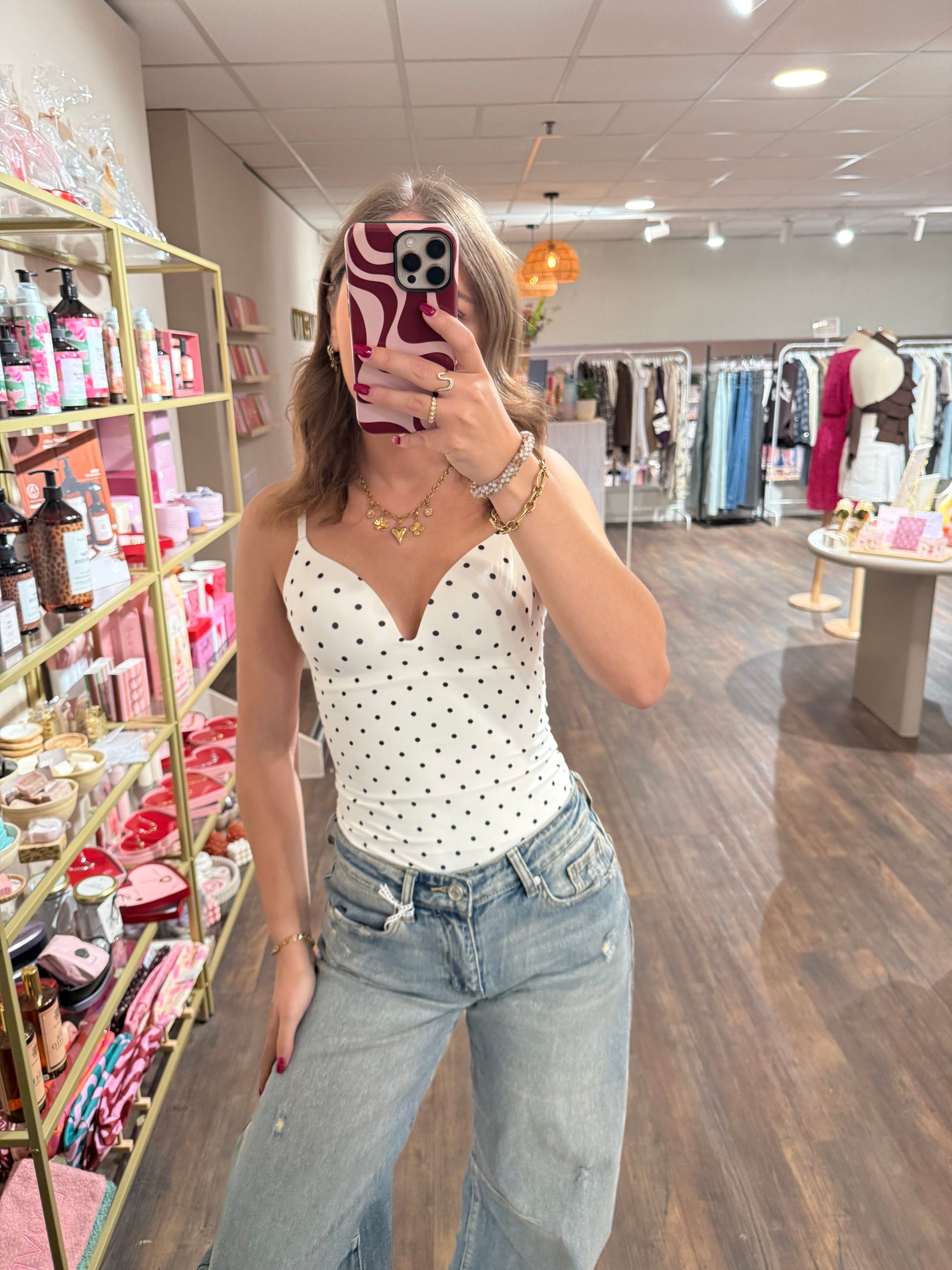 Aansluitende witte shapewear body voor dames 