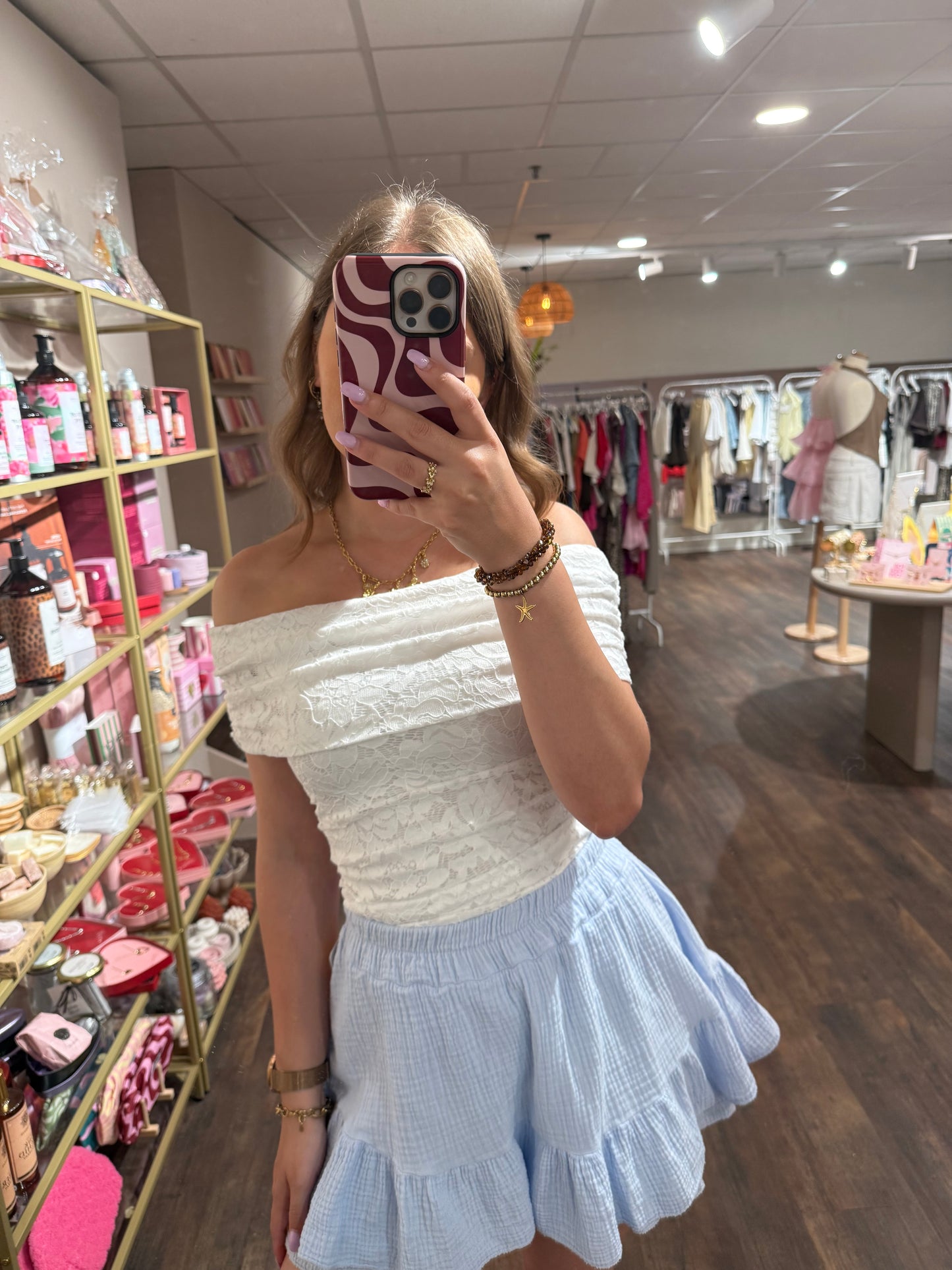 Romantische witte body van kant 