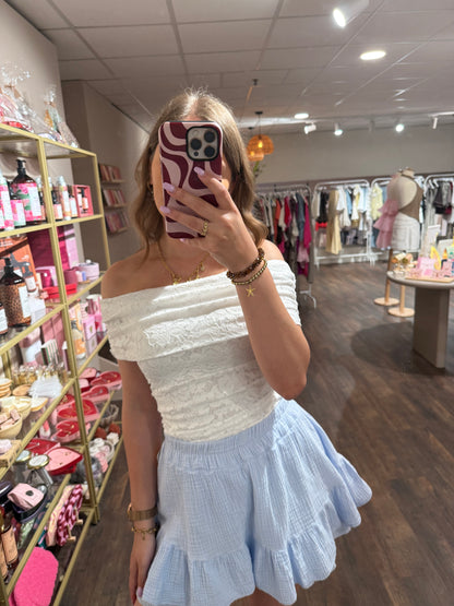 Romantische witte body van kant 