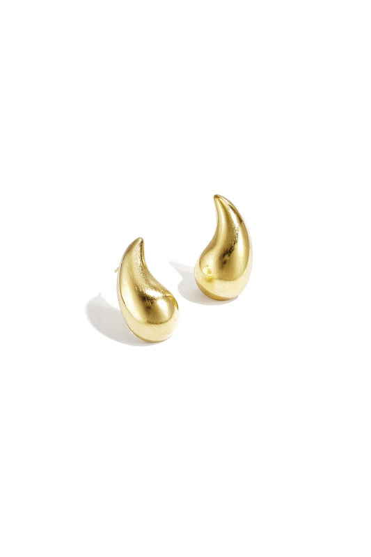 Statement druppel oorbellen goud