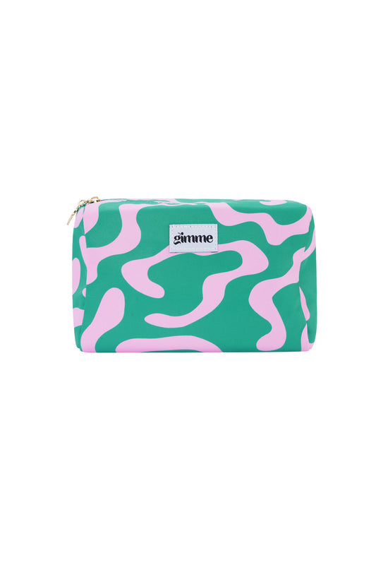 Makeup tas gemengd groen roze
