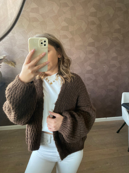 Comfy bruin vest, perfect voor layering in herfst en winter