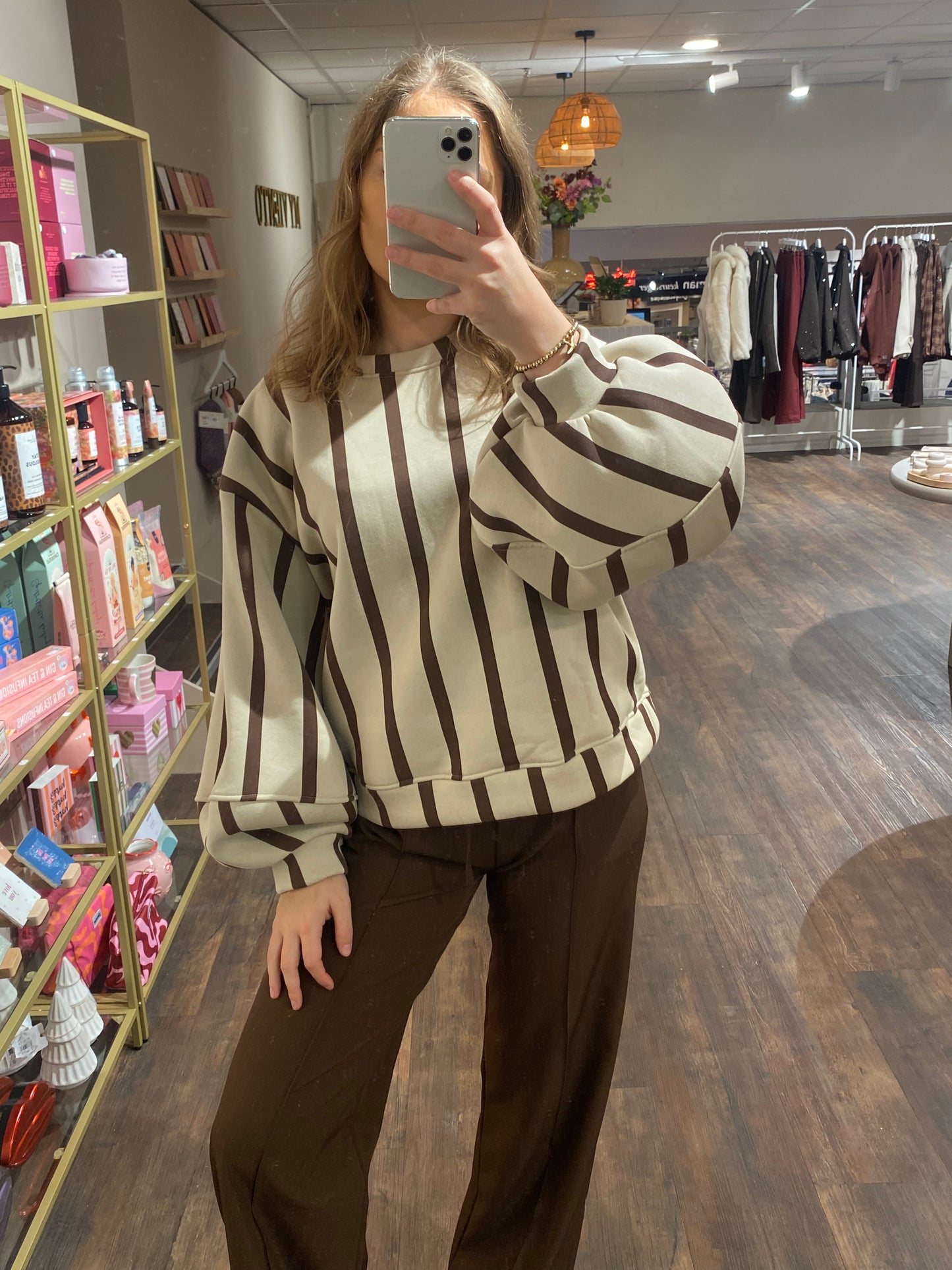 Dames trui in beige, comfy en stijlvol voor casual looks.