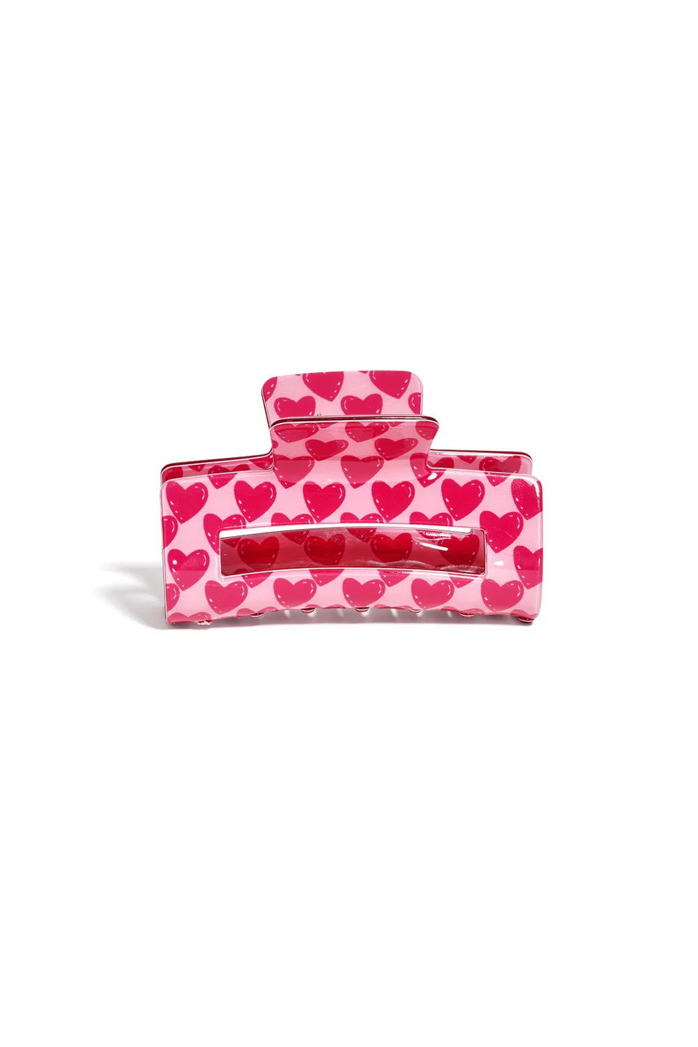 Haarklem hartjes roze