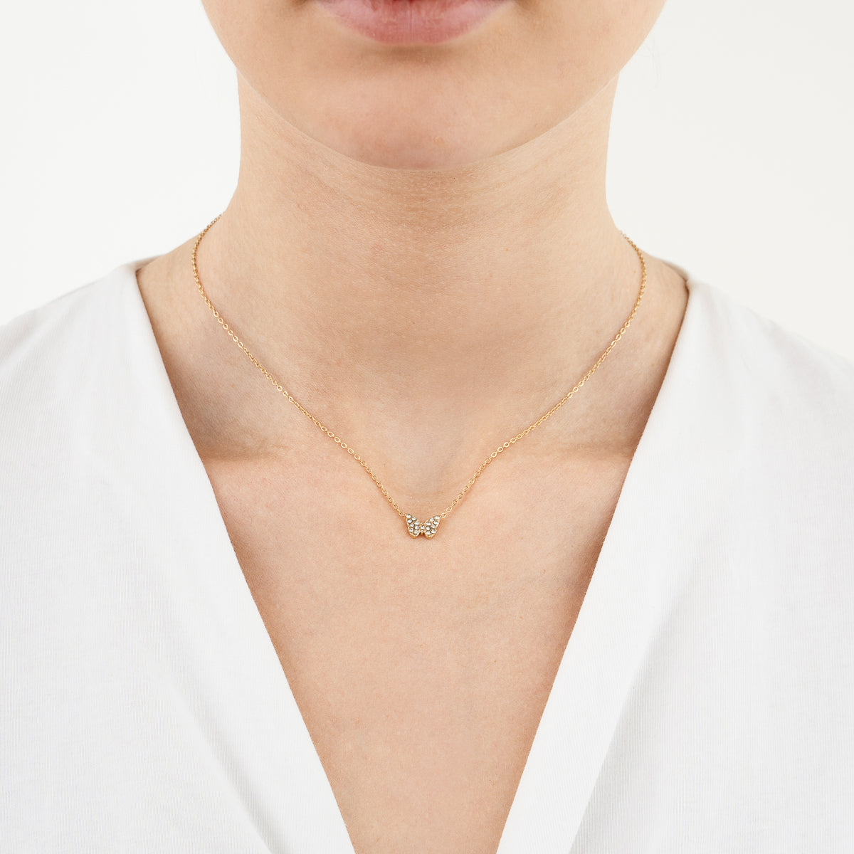 Vlinder ketting goud