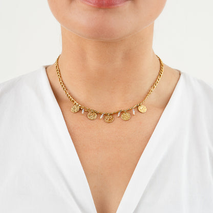 Statement coins bedel ketting goud