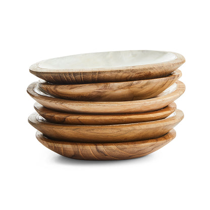 Geurblok schaaltje hout/capiz xs