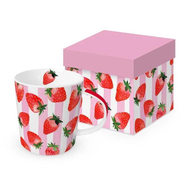 Formart Strawberry & Stripes Trend Mug